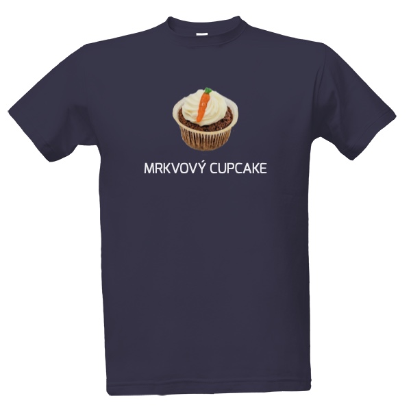 Tričko s potiskem Mrkvový cupcake - tričko