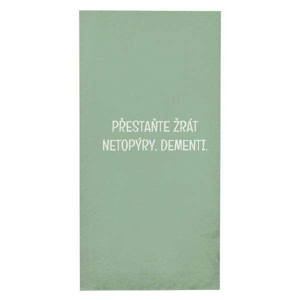 Nákrčník/bandana s potiskem Přestaňte žrát netopýry